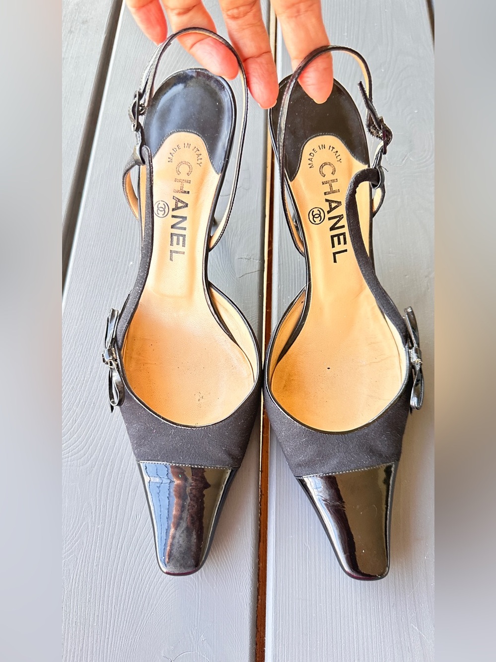 VINTAGE CHANEL SLINGBACK SIZE EU Sz 39.5 US 9